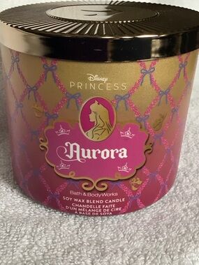 Bath & Body Works/Disney 3 wick candle Aurora